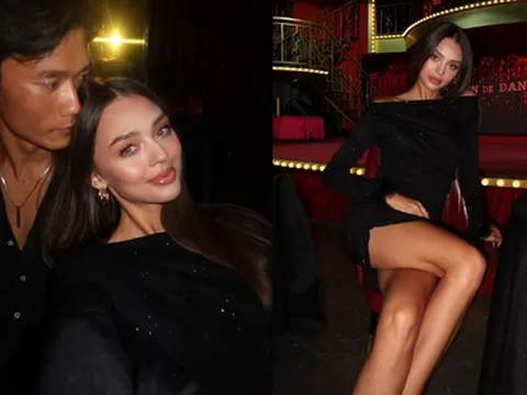 Nàng mẫu tây diện váy sexy khoe chân dài miên man tình tứ bên Bùi Tiến Dũng, xứng danh "nàng WAG đẹp nhất Việt Nam"