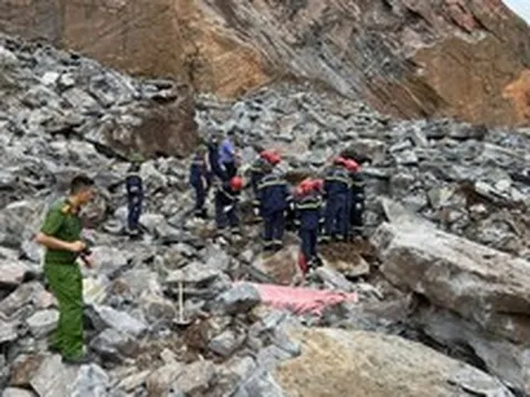 Tạm dừng khai thác tại mỏ đá sạt lở làm 3 người chết ở Thanh Hóa