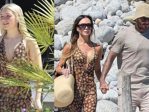 Tiểu thư Harper Beckham xinh đẹp, phổng phao khi diện chiếc váy sexy của mẹ dạo phố, nhan sắc “cam thường” gây thương nhớ