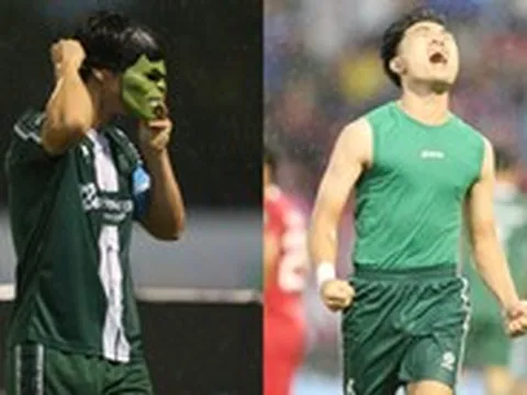 Công Phượng hoá "người khổng lồ xanh", Xuân Trường cởi áo ăn mừng ngày Trường Tươi Đồng Nai thăng hạng V.League