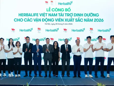 Herbalife Việt Nam tài trợ dinh dưỡng cho VĐV xuất sắc năm 2026