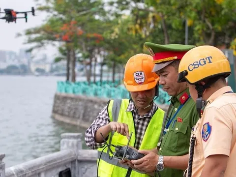 Từ tháng 6, Công an Hà Nội thử nghiệm UAV AI giám sát an ninh trật tự, giao thông từ trên không