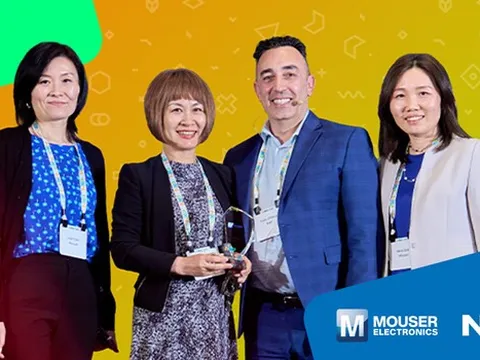 Mouser Electronics lần đầu tiên nhận giải thưởng Top Customer Count Asia 2025 Award của NXP