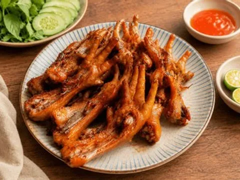 Cách làm chân gà nướng sa tế giòn, ngon, chuẩn vị