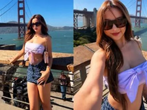 Hot girl đẹp nhất nhì Việt Nam U40 đi khắp thế gian, tới Mỹ gặp 1 người "buôn bao nhiêu chuyện"