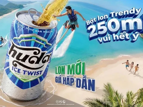 Mùa hè miền Trung vẫy gọi, Huda Ice Twist 250ml đáp lời với “con sóng niềm vui” bất tận