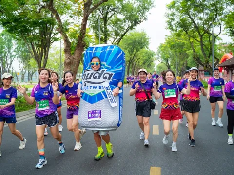 “Con sóng niềm vui” Huda Ice Twist đổ bộ đường đua VnExpress Marathon Huế